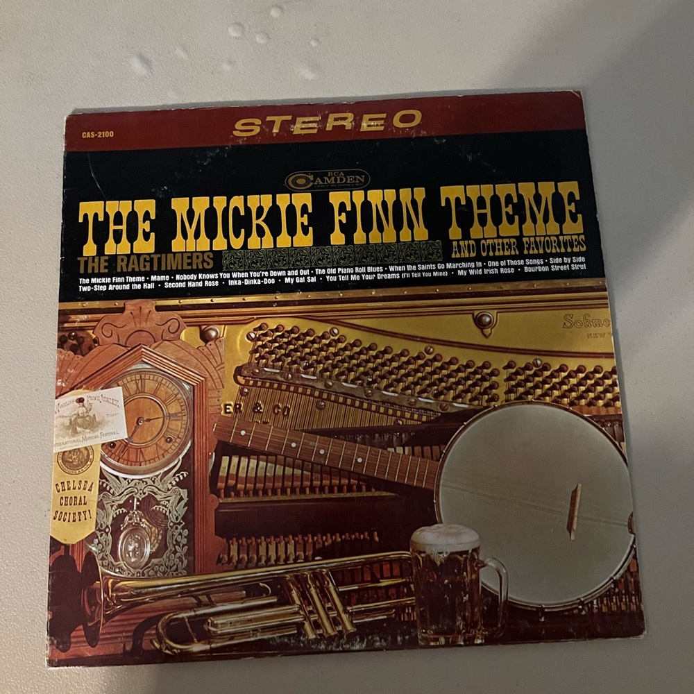 The Ragtimers The Mickie Finn Theme Vinyl Album